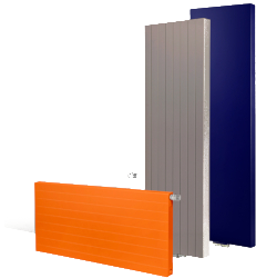 radiateurs de couleurs et orientations différentes